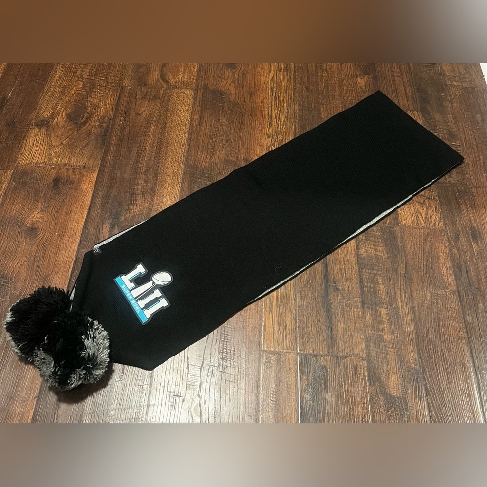 black Super Bowl scarf